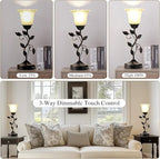 Set of 2 Touch Bedside Vintage Lamps - Image 2