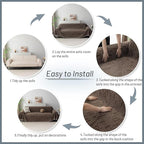 MYSKY HOME Couch Covers for 2 Cushion Couch Sectional Sofa, L Shape Sofa - Image 7