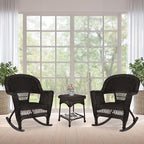 Jeco 3 Piece Rocker Wicker Chair Set - Image 4