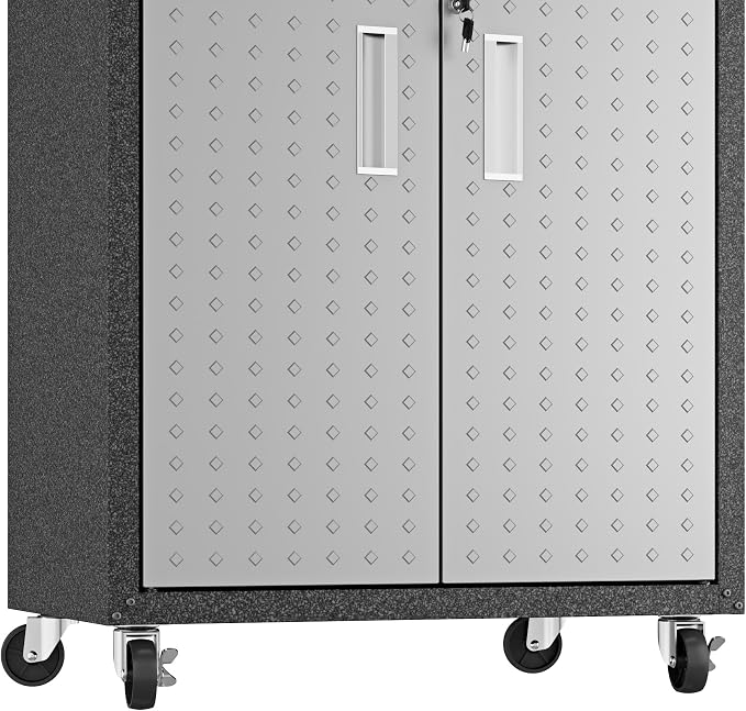 Manhattan Comfort Fortress Rolling 2 Door Garage Storage Cabinet - Image 5
