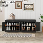 Homleke 2-Tier Storage Bench, Shoe Bench - Image 6