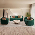3-Piece Luxury Velvet Sofa Set for Living Room, Elegant Design Couch Set by yunqishiHOME