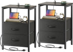 Huuger Nightstands Set of 2, End Tables by Huuger