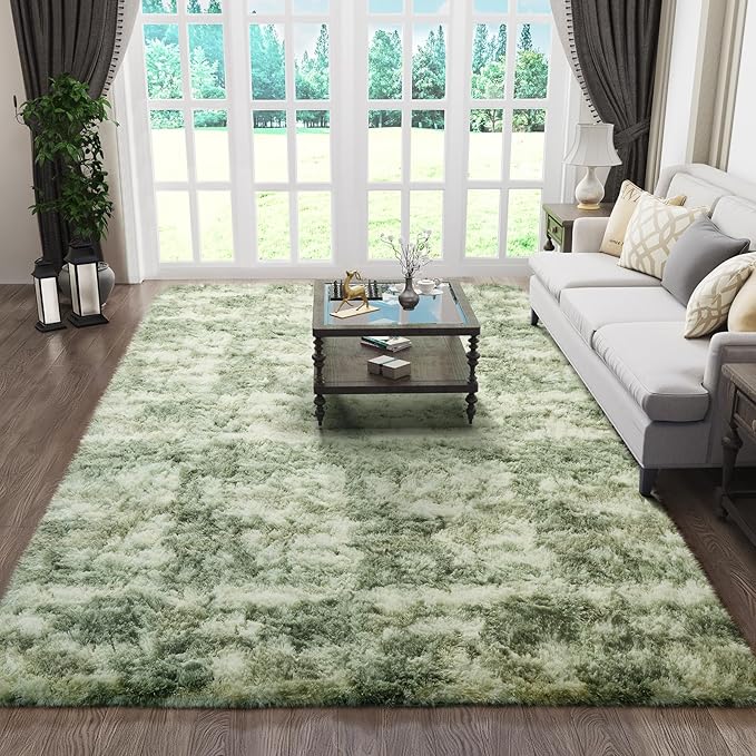 Ophanie 6x9 Green and White Area Rugs - Image 3