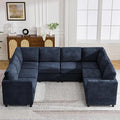 104'' U Shaped Modular Sofa, Sectional Couches by WUTUTUEE