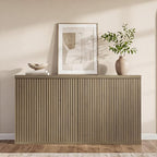 SICOTAS Buffet Cabinet with Storage Accent Sideboard Modern Credenza with Doors - Image 8