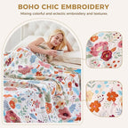 LUTBM Boho Throw Blanket for Couch Sofa Chair Cotton Summer Blankets for - Image 3