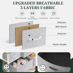 5-Drawer Dresser for Bedroom, Anti-Tip Wide Storage Organizer Fabric Chest of - Image 6
