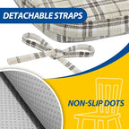 AAAAAcessories D-Shaped Chair Cushions, Machine-Washable Cover - Image 5