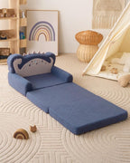 Blissful Diary Kids Couch, 2-in-1 Soft Toddler Couch Fold Out, Toddler Chair - Image 9