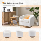 VINGLI 360°Swivel Accent Chairs Set of 2 - Image 5