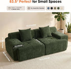 83.5" Boneless Loveseat Couch, Cloud Comfy Couches - Image 2