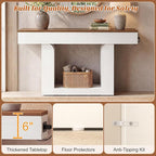 Homieasy Console Table, Farmhouse Wooden Sofa Table Behind Couch, Narrow - Image 6