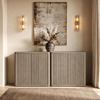 SICOTAS Buffet Cabinet with Storage 34.6" Sideboard Accent Modern Credenza with - Image 8