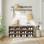 HOOBRO Shoe Storage Bench with Cushion, 39.4" L Entryway Bench with 12 Cubbies - Image 2
