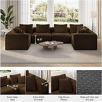 Novilla 70.8" Modular Sectional Sofa, Modern Cloud Sectional Couch - Image 7