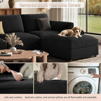 EASE MOOSE Sectional Modular Sofa, Comfty 3 Seat Cloud Couch, FSC Certified - Image 9