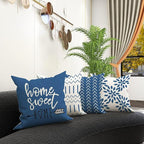 YCOLL Pillow Covers 20x20 Set of 4, Modern Sofa Throw Pillow Cover, Decorative - Image 5