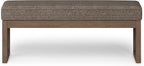 SIMPLIHOME Milltown Large Ottoman Bench - Image 4