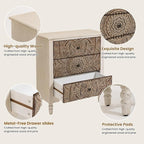 SUNBURY Vintage Wooden Nightstand Set 2, Wood Accent Table - Image 4