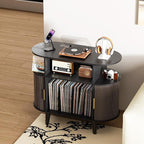LUVIOHOME Large Round Record Player Stand - Image 4