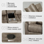 Lexicon 74" W Manual Double Reclining Loveseat - Image 3