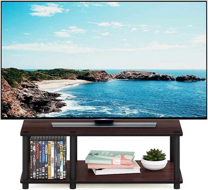 Furinno JUST TV Stand, 2-Tier No Tools Mid Entertainment Center - Image 6