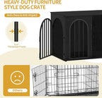 Hzuaneri 31.5'' Wooden Dog Crate Furniture, Indoor Dog Kennel Dogs Cage - Image 6