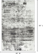 5x7 Area Rugs Washable Rug: Modern Abstract Living Room Rug Soft Anti-Skid Thin - Image 2
