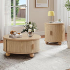 Fluted Round Lift Top Coffee Table - Image 8
