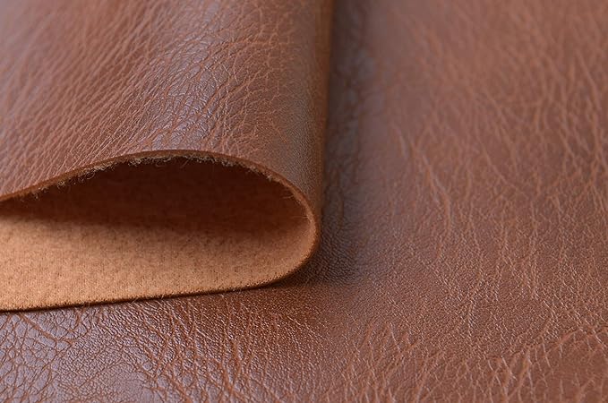 Wento Thick Faux Leather Fabric Soft Skin Grain PU Leather - Image 3