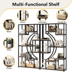 HolliWill 70.8" Tall Bookshelf Set of 2, Etagere Bookcase - Image 8