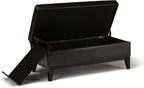 SIMPLIHOME Oregon Storage Ottoman Bench - Image 5