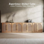 BELLEZE 3 Tier Bookshelf with Double-Arc Door - Image 4