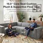 Novilla 109" Modular Sectional Sofa, No Assembly Cloud Sectional Couch - Image 13