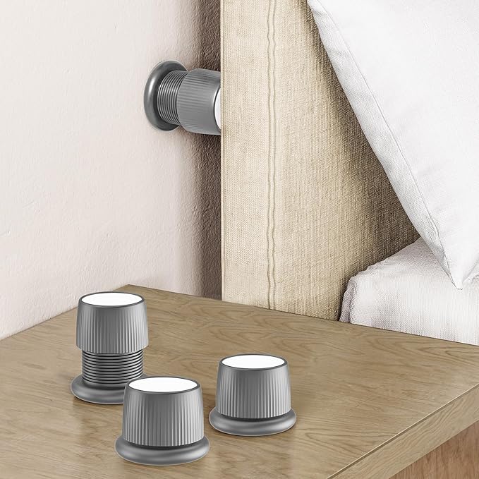 Adjustable Furniture Bed Risers, 1.6-2.6 inch Bed Risers Gray, Durable Plastic by xuenair