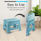 Handy Laundry Folding Step Stool 9 Inch – Sturdy Plastic Foldable Step Stool - Image 3