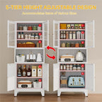 YAUWOH 69" Tall Metal Pantry Cabinet - Image 7
