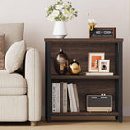 FATORRI Small Bookshelf, Rustic Book Shelf - Image 7