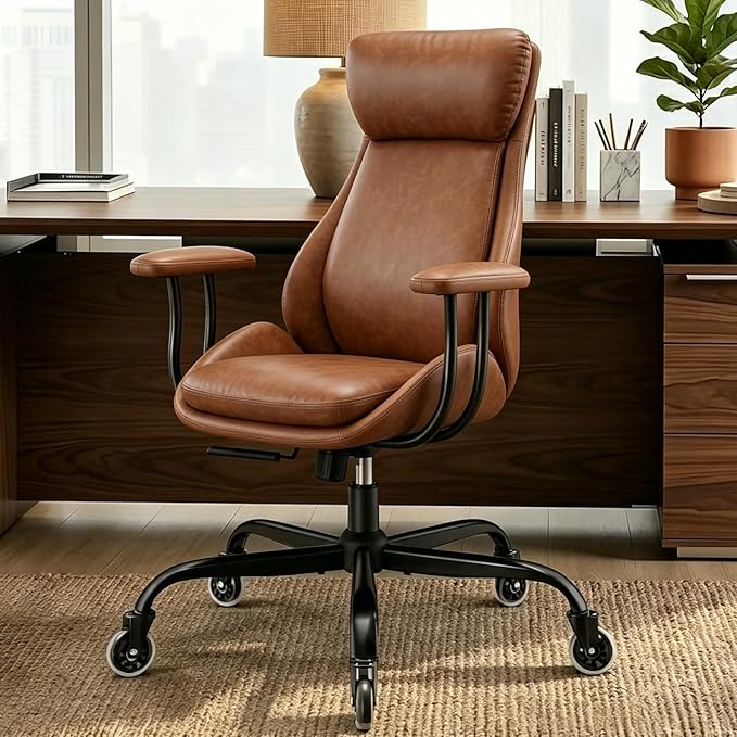 E-Motie Office Chair, Leather Desk Chair by E-Motie