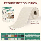 Besezx Linen Fabric Repair Tape, 3x79 Inch Self Adhesive Repair Patches - Image 2