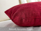 Stellhome Christmas Decorative Rectangle Linen Throw Pillow Covers Solid - Image 3