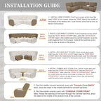 100% Waterproof Sectional Recliner Couch Covers - Image 7