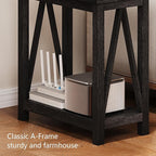 ChooChoo Farmhouse End Table, Narrow Side Table, Slim End Table - Image 6