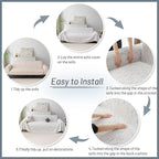 MYSKY HOME Couch Covers for 2 Cushion Couch Sofa, Chenille L Shape Sectional - Image 7