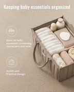 Blissful Diary Baby Diaper Caddy Organizer, Stylish Storage Basket - Image 4
