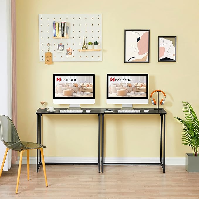 WOHOMO Folding Computer Desk, Small Writing Foldable Desk 31.5", Space-Saving - Image 10