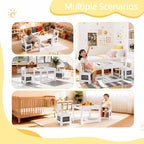 Pterying Wood Toddler Table and Chair Set - Image 4