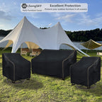 Outdoor 2-Seater Loveseat Cover, Patio Sofa Covers Fits up to 58W x 32.5D x 31H - Image 5