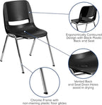 Flash Furniture HERCULES Series 440 lb. Capacity Kid's Black Ergonomic Shell - Image 4
